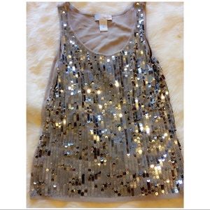 Sequin tank top